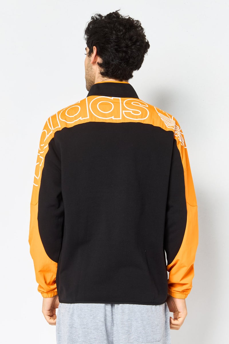 adidas Originals Men Sportswear Fit Long Sleeve Training Jacket, Black - Image 4