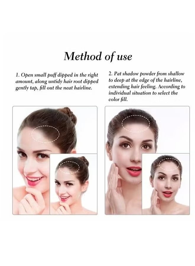 سويكي مسحوق ظلال الشعر ، مسحوق شعري ، مسحوق الظل يغطي بسرعة جذور الشعر ، خطوط الحاجب واللحية المضادة للتلطخ 48 ساعة ، للبقع الصلعاء ، مسحوق العناية بالجبهة تغطية فورية لخط الشعر -04 # أسود - Image 5