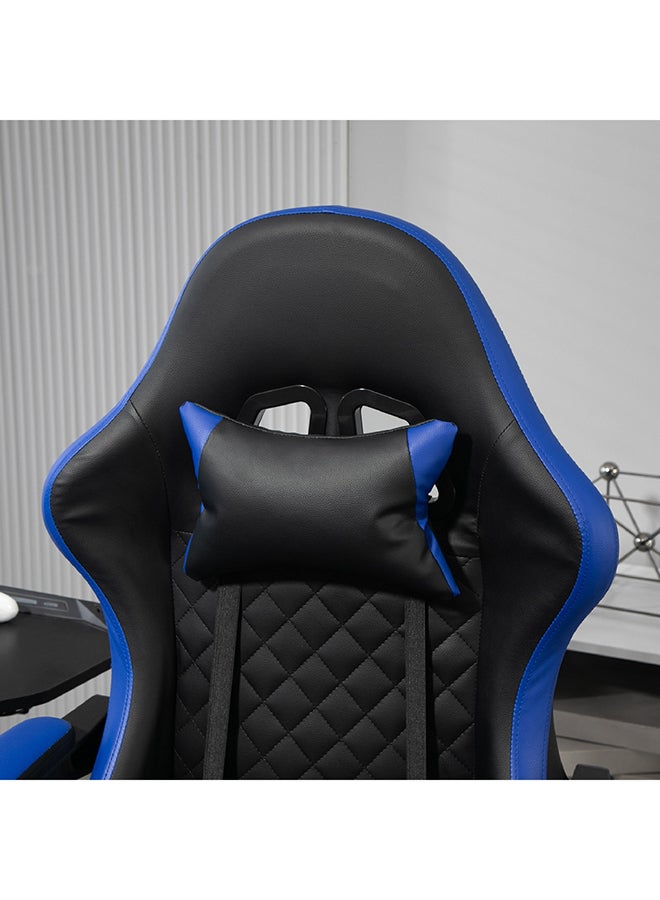 Home Box كرسي ألعاب من هوم بوكس بيتل مصنوع من مادة البولي فينيل كلوريد مع مسند للقدمين، أسود/أزرق، 68 × 127 × 63 سم - Image 3