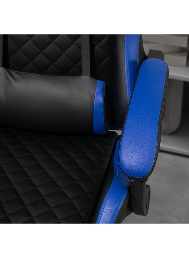 Home Box كرسي ألعاب من هوم بوكس بيتل مصنوع من مادة البولي فينيل كلوريد مع مسند للقدمين، أسود/أزرق، 68 × 127 × 63 سم - Image 5