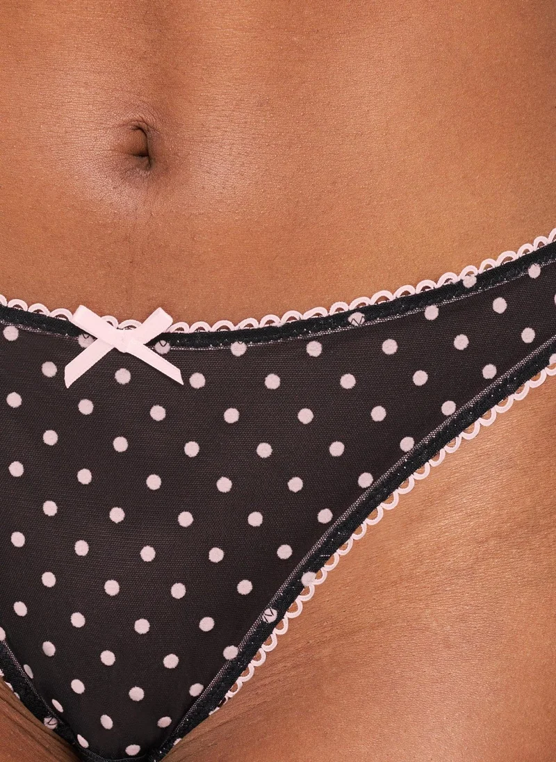 Ann Summers Black/Pink Ann Summers I'm Yours Crotchless Brazilian for Women | Best Price UAE