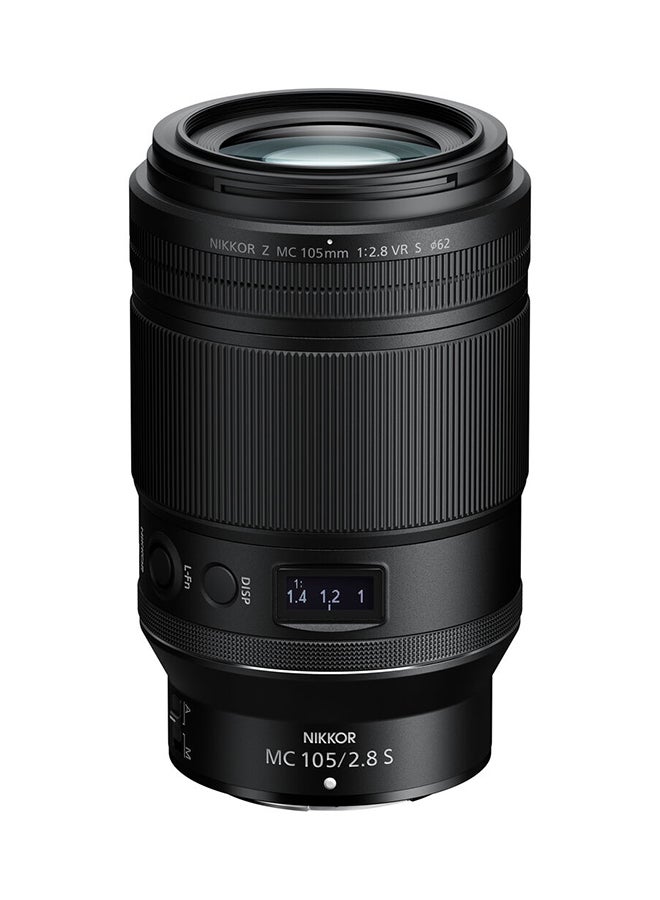 نيكون عدسة ماكرو Z MC VR ببعد بؤري 105 مم وبفتحة f/2.8 S أسود - Image 1