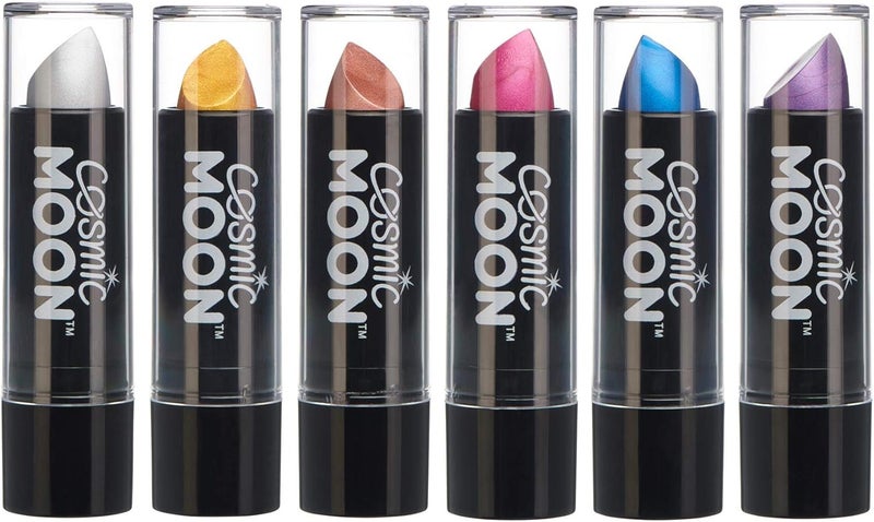 Metallic Lipstick by Cosmic Moon Set of 6 colours For mesmerising metallic lips