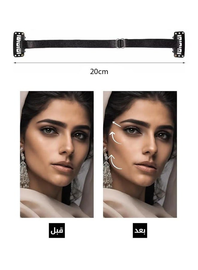 Invisible Tape Instant Eye and Face Lift, Hairpin and Tape Slim Invisible Design Portable Face Lift Clip, Reusable - Image 3