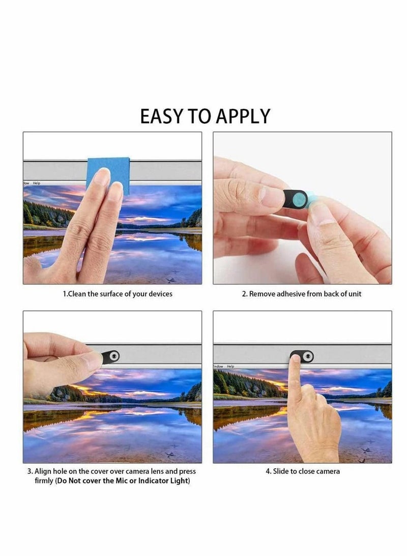 Y&D Webcam Cover, 3 Packs Ultra Thin Design Web Camera Cover Slide for Laptop, PC, Macbook, iMac, Computer, iPad, Smartphone, Protect Your Privacy and Security  - Image 2