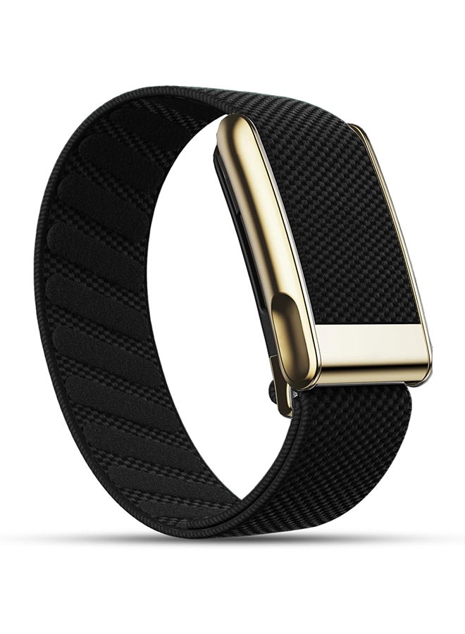 Ultra-Soft Stretchy Nylon Sport Band For WHOOP 5.0, MG, Life | Adjustable, Breathable, & Sweat-Wicking Replacement Wristbands for Men & Women- Black