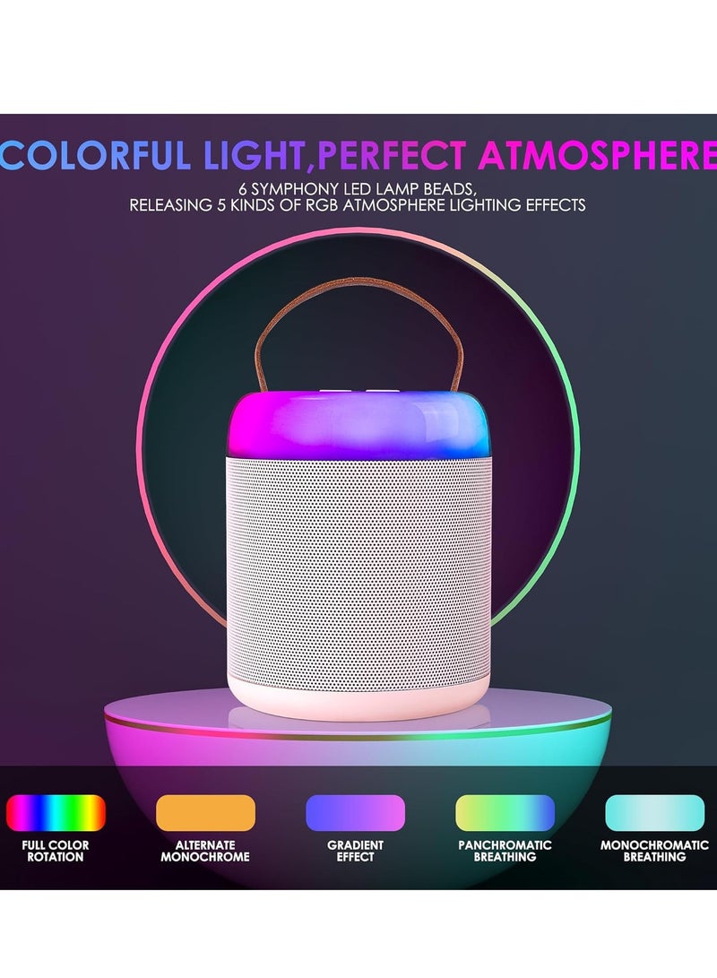 Mini Karaoke Machine with Wireless Microphone for Kids Adults, Portable Bluetooth Speaker Toy for 2-12 Years Old Girls and Boys, Perfect for Birthday Gift and Home Party - Image 4