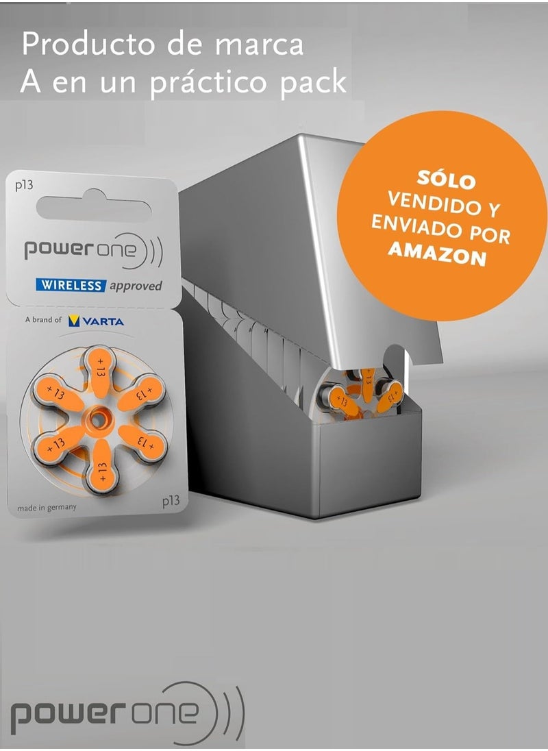 Power One 1.45V Original High Level Hearing Aid Batteries P13 Pack Of 60 Pieces  - Image 5