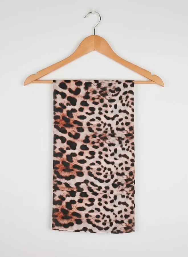 عبايات لمحة طرحة كلاس ليوبارد – شيفون بنقشة ليوبارد كلاسيكية