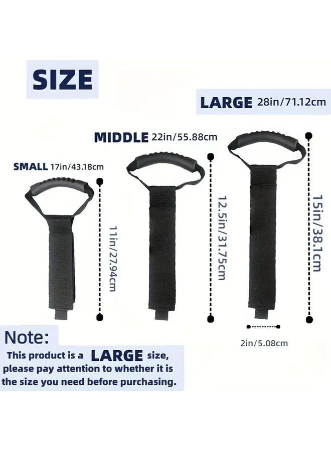 Black Heavy Duty Nylon Cord Hose Organizer Straps With Hook Loop Fasteners - Image 4