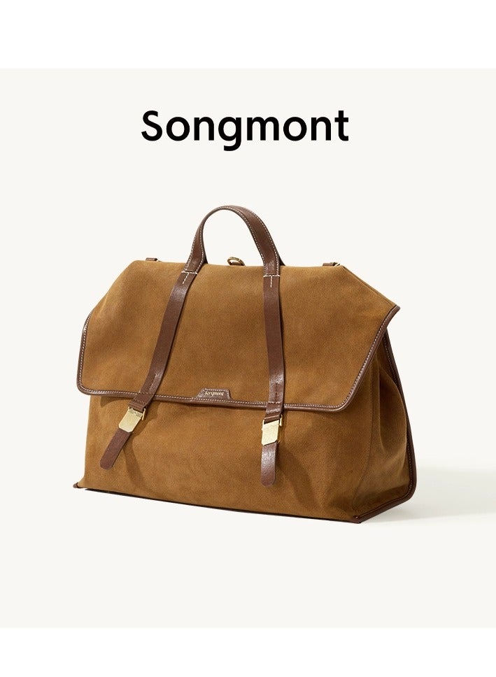 سونغمونت حقيبة سفر كبيرة من سلسلة المشي في جبل سونجمونت من الجلد السويدي العتيق (حجم كبير) - Image 1