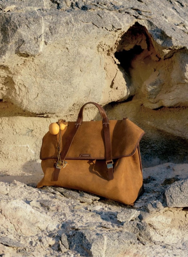 سونغمونت حقيبة سفر كبيرة من سلسلة المشي في جبل سونجمونت من الجلد السويدي العتيق (حجم كبير) - Image 3