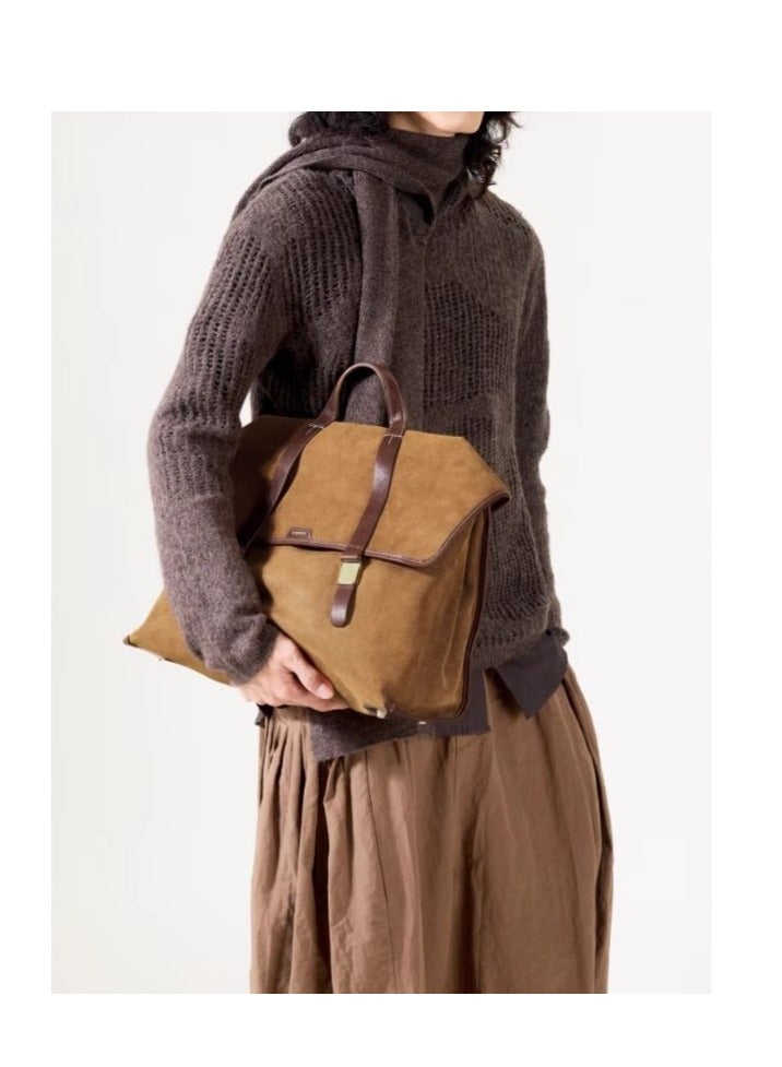 سونغمونت حقيبة سفر كبيرة من سلسلة المشي في جبل سونجمونت من الجلد السويدي العتيق (حجم كبير) - Image 4