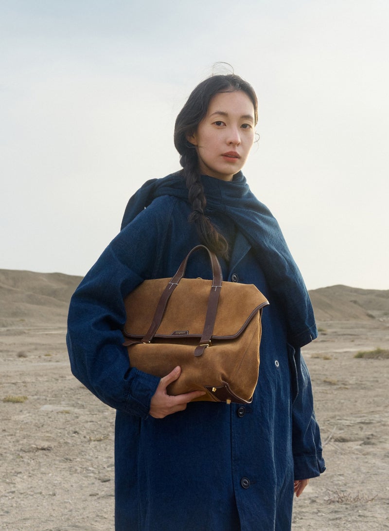 سونغمونت حقيبة سفر كبيرة من سلسلة المشي في جبل سونجمونت من الجلد السويدي العتيق (حجم كبير) - Image 5