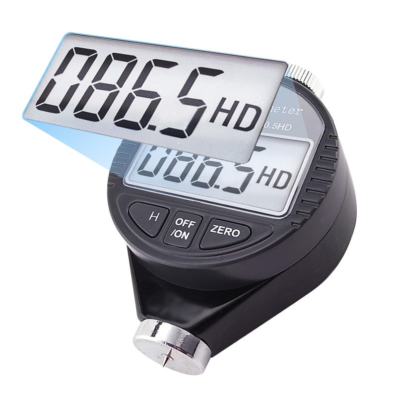GAIN EXPRESS Shore D Hardness Tester Meter Portable 0-100HD Digital Durometer D for Rubber, Tire, Plastic, Thermal Plastic, Flooring, Bowling Ball with Large LCD Display - Image 1