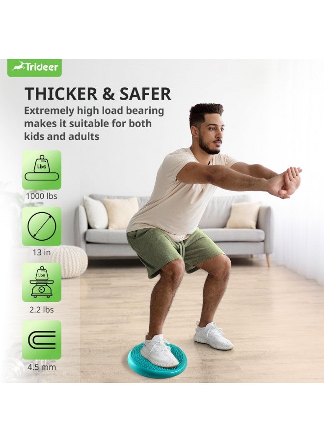 Trideer Trideer Inflated Wobble Cushion - Wiggle Seat for Sensory Kids(Multiple Colors), Core Balance Disc (Extra Thick), Flexible Seating for All Age(Office & School & Home)  - Image 5