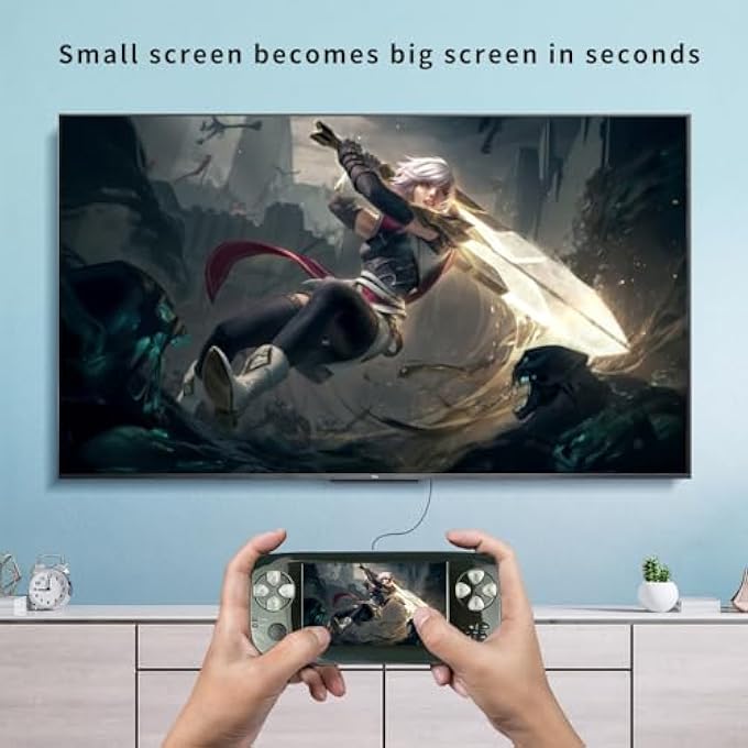 HANDHELD GAME CONSOLE , PAP KIII RETRO GAME CONSOLE PORTABLE GAME PLAYER WITH 3000 CLASSIC GAMES 4.3 INCH SCREEN, SUPPORTS TV OUT AND 3.5MM SOUND HEADPHONES FOR KIDS - Image 2