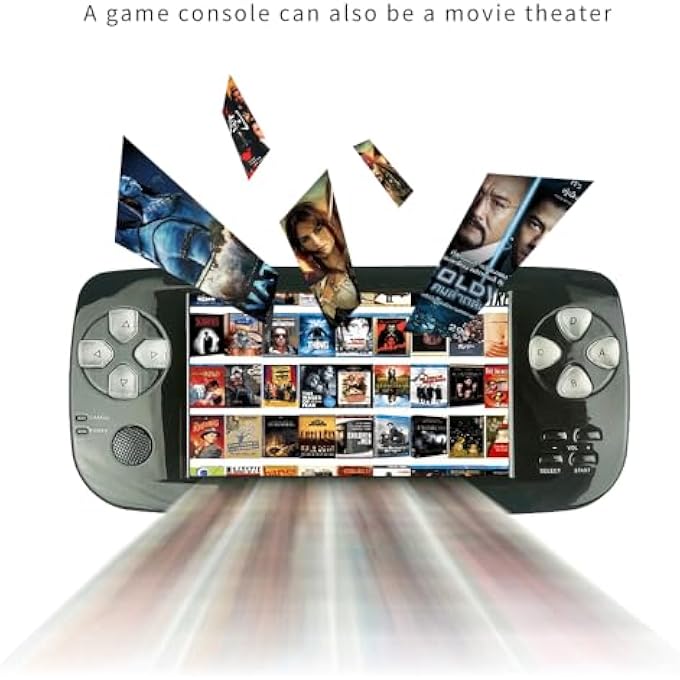 HANDHELD GAME CONSOLE , PAP KIII RETRO GAME CONSOLE PORTABLE GAME PLAYER WITH 3000 CLASSIC GAMES 4.3 INCH SCREEN, SUPPORTS TV OUT AND 3.5MM SOUND HEADPHONES FOR KIDS - Image 4