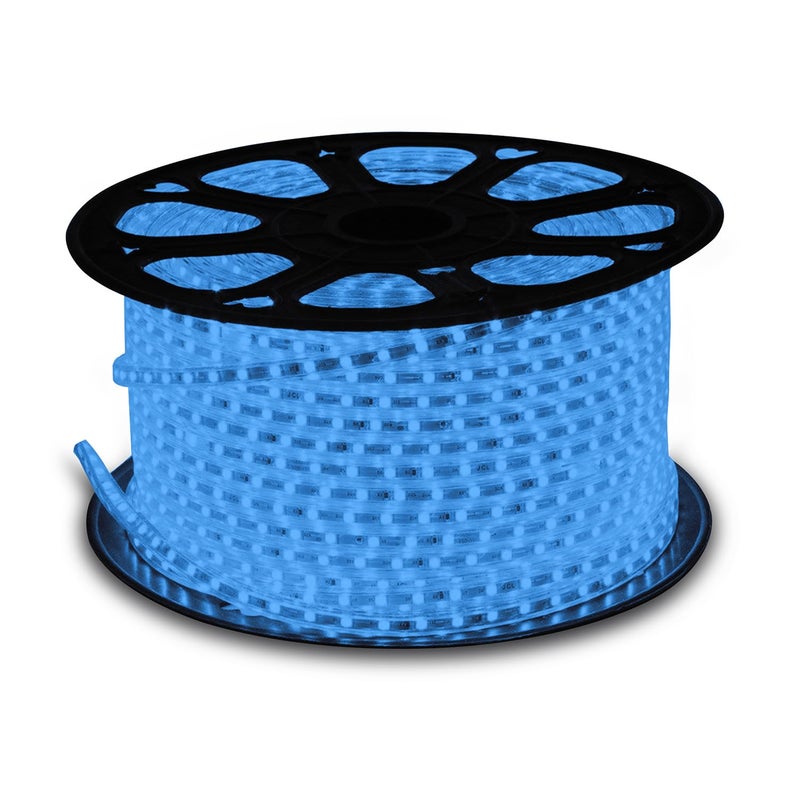 Wipro Garnet 50 mtr LED Strip Light 60 LEDsmtr Blue IP65Waterproof Flexible Rope Light for Outdoor Indoor Decoration for Diwali ChristmasStrip for Balcony False CeilingPack of 1 - Image 1