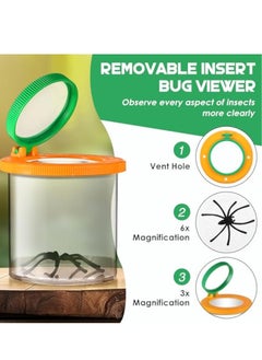 KASTWAVE 1 Pack Insect Bug Catcher with Magnifying Insect Bug Box, Kids Bug Catching Kit, Contactless Quick Release Insects Catching Tool, for Home Boy Girl Viewing Insects Nature Explore  - Image 3