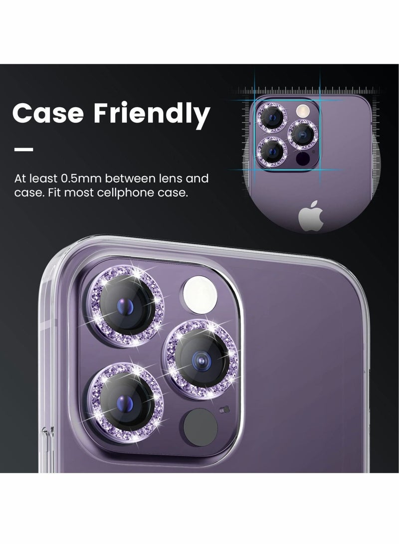 KASTWAVE Camera Lens Protector for iPhone 14 Pro / 14 Pro Max, 9H Tempered Glass Camera Cover Screen Protector - Image 3