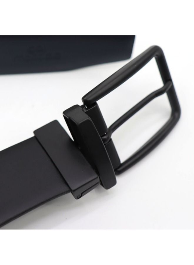 جاي ماتيولو حزام جاي ماتيولو للرجال من جلد العجل مزدوج الوجه - قابل للعكس - حزام إيطالي الصنع بعرض 35 مم - Image 3