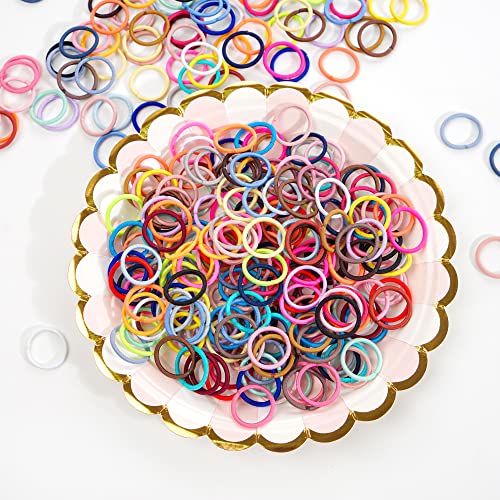 CÉLLOT 360PCS Baby Hair Ties, 36 Multicolors Elastic Hair Ties,2cm in Diameter No Crease Finger Rubber Hair Elastics,Small Thin Hair Ponytail Holders Hair Accessories for Baby Girls Toddlers Kids - Image 4