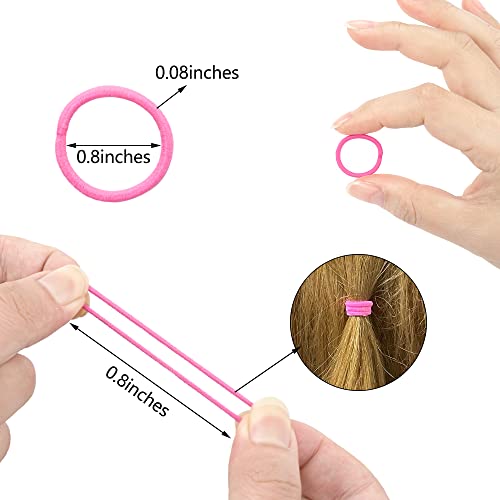 CÉLLOT 360PCS Baby Hair Ties, 36 Multicolors Elastic Hair Ties,2cm in Diameter No Crease Finger Rubber Hair Elastics,Small Thin Hair Ponytail Holders Hair Accessories for Baby Girls Toddlers Kids - Image 2