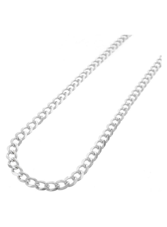 حقيقية الصلبة فضة سلسلة 925 فضة سلسلة 2 ملليمتر برو لوكس 10.5 ملليمتر 16 "30" الفضة سلسلة  - Image 3