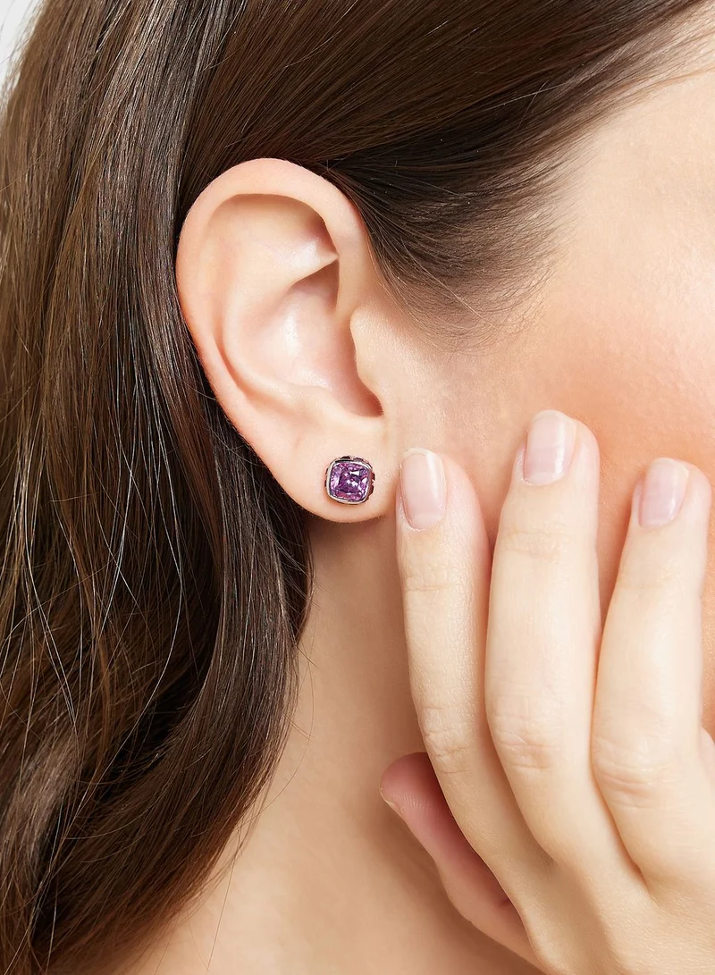 SWAROVSKI February Birthstone Stud Earrings