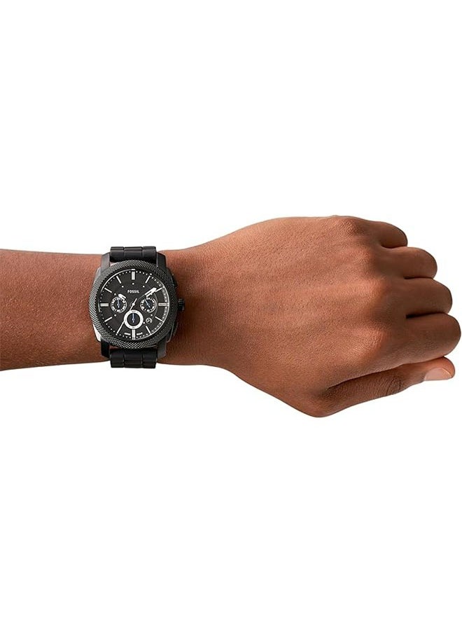 FOSSIL Fossil Men's watch with stainless steel or leather strap, chronograph or analog watch display - black -FS4487  - Image 4