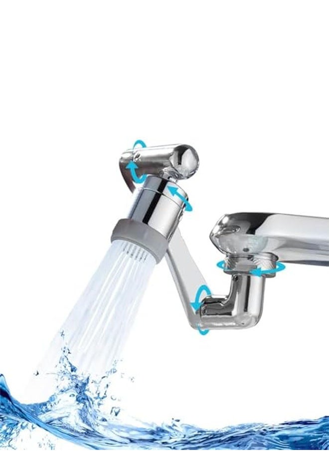 WinHolder - 1080°Swivel Faucet Extender, Sink Water Faucet Aerator Extension, Swivel Robotic Arm Bathroom Faucet Extender, Kitchen Rotating Extension Filter with 2 Mode Splash - Image 1