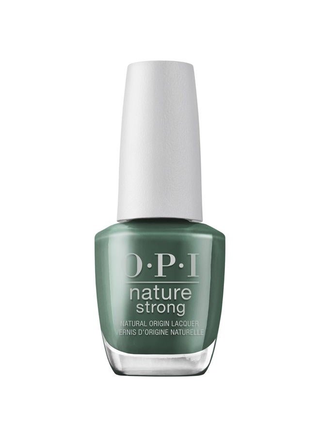 OPI Nature Strong Leaf by Example | Opaque Dark Green Crème Natural Origin Nail Polish | Plant Based, Vegan, Cruelty Free - Image 1