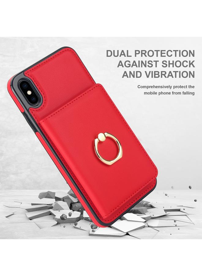 اس-توب جراب لهاتف iPhone XS Max مزود بحلقة بطاقة RFID مضادة للسرقة - Image 2