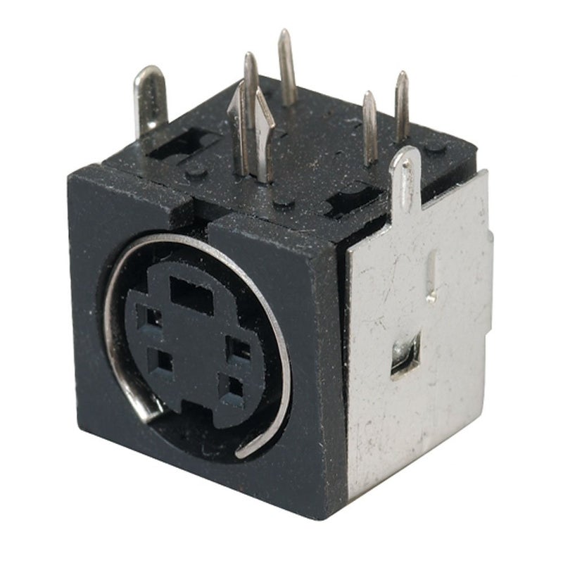 GKC4P Female Connector, 4-Pin, Mini Din, Right Angle (Pack of 20)
