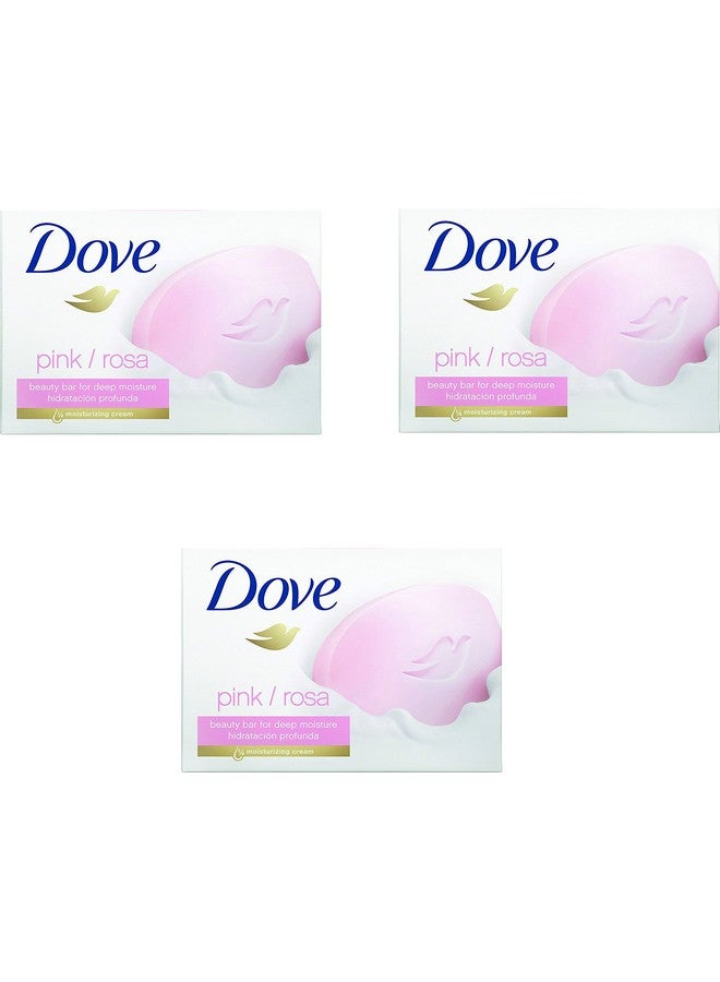 دوف قالب صابون كريم بينك بيوتي 100 جرام (عبوة من 3 قطع)