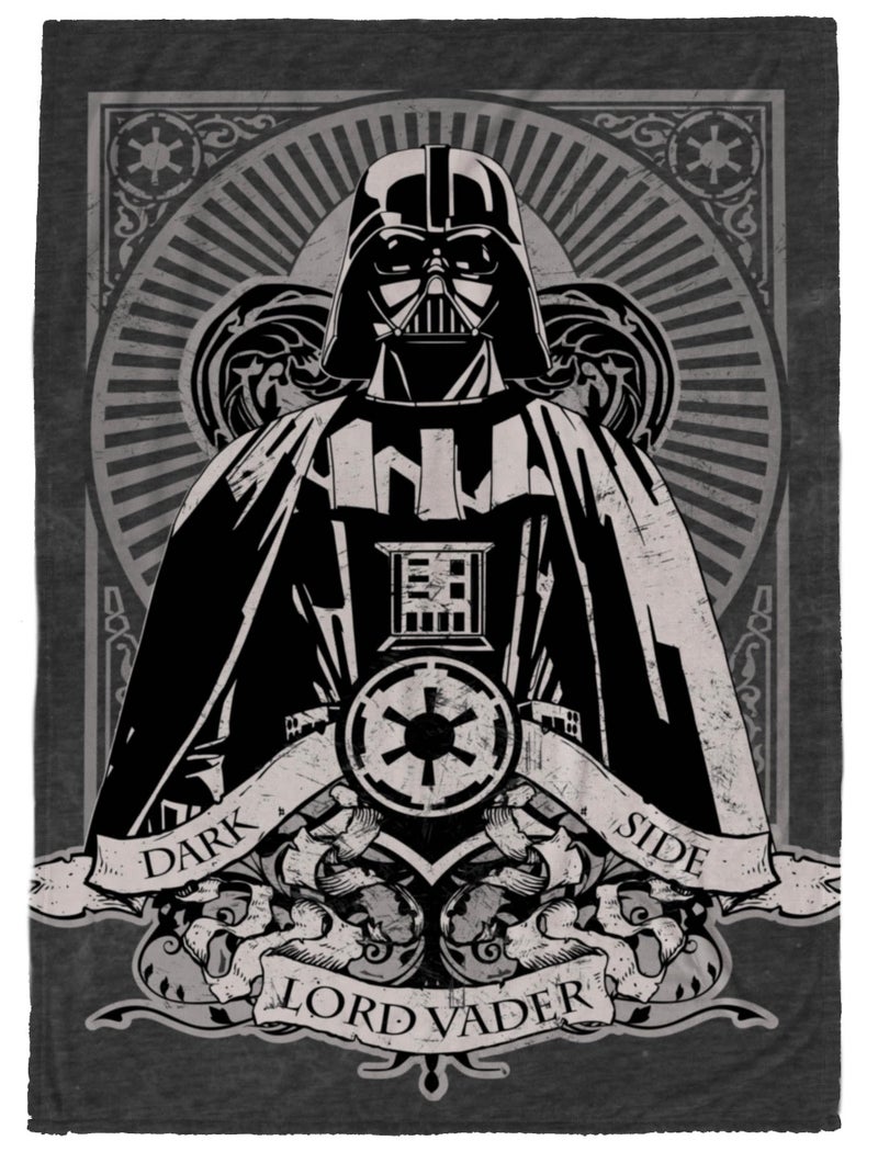 Jay Franco Kids Plush Throw Blanket  Soft  Comfy 50x70 Inches Throw for Couch or Bed  Cozy Home Dcor for Living Room  Bedroom Black  Star Wars