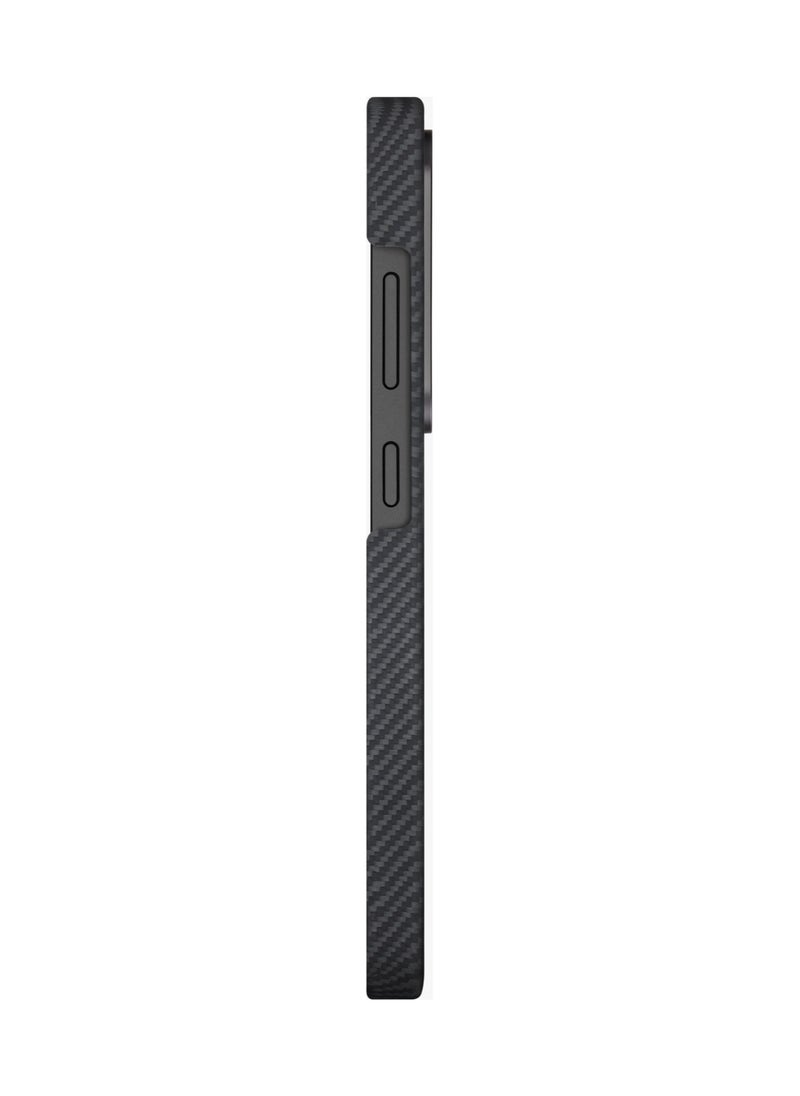 PITAKA S25 Ultra Magsafe Case Ultra Slim / Raised Camera Lip / Woven Touch / Drop and Damage Protection / Durable Back Cover - Black/Grey Twill  - Image 2