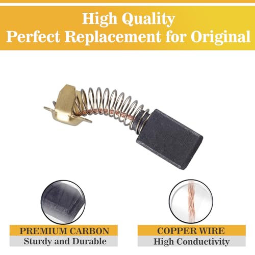 MARSTEK 10 Pack N398321 Replacement Electric Motor Carbon Brushes Compatible with DEWALT DWP849 DWP849X DWP849X-B3 DWP849X-BR N398327 N103592 N088403 Power Tool - Image 3