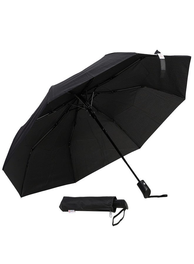 Destinio auto open manual close umbrella, 21 inch, umbrella for men, 3 fold umbrella for women, Small umbrella 3 fold, Portable & Folding umbrella for women, men, kids for travel (black, 21 inch) - Image 1