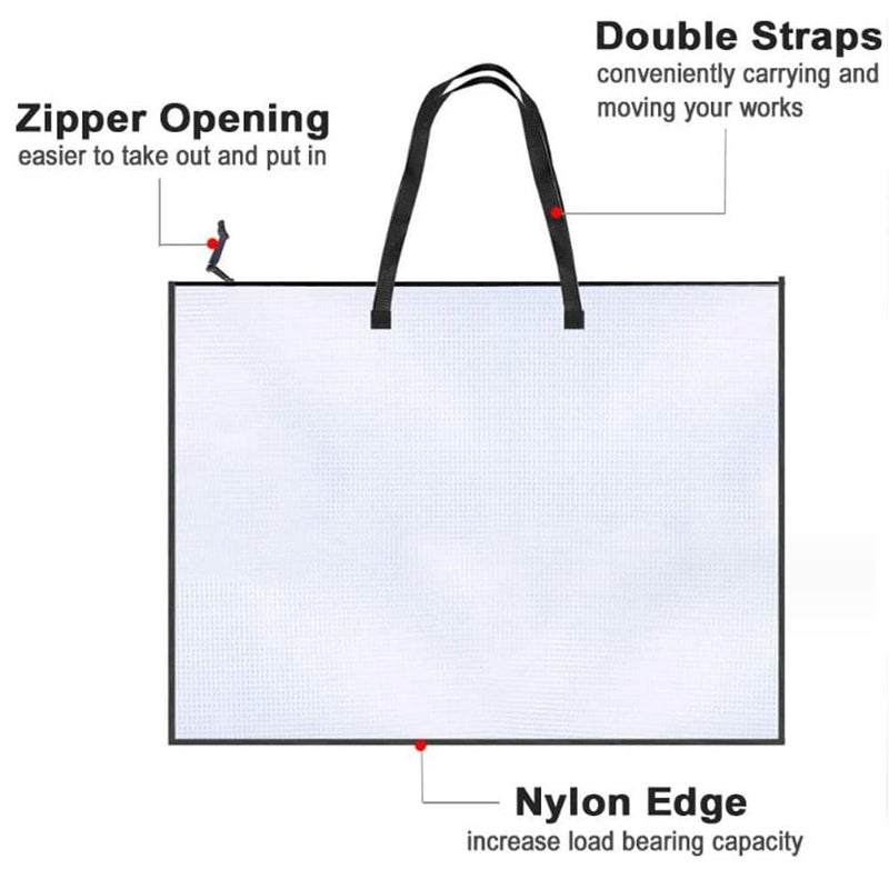 xinxingin A2 Portfolio Bag, Artwork Storage and Organization Solution, 25X19 Inch Art Folder for Artists, Students, and Professionals, Ideal for Outdoor Art Transport and Document Storage - Image 4