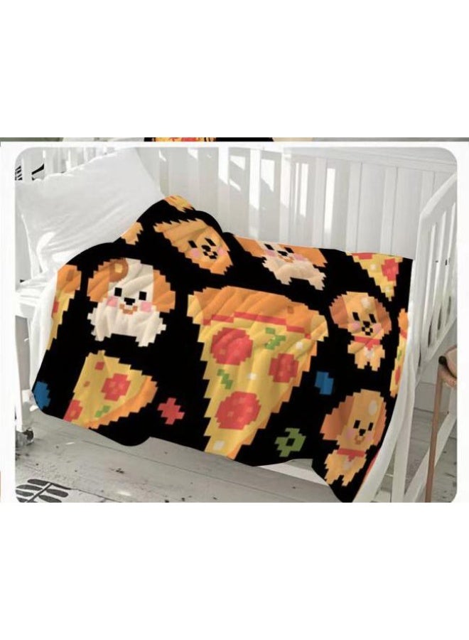 general Flannel thin blanket (warm and comfortable, suitable for sleep, gaming, dust removal and sandproof) 150cm*200cm - 1103 - Image 3