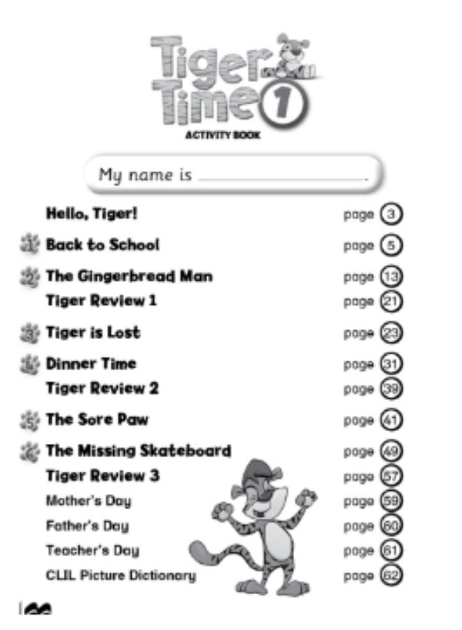 Macmillan Tiger Time -  English Course for Schools -level 1-activity book - Image 2