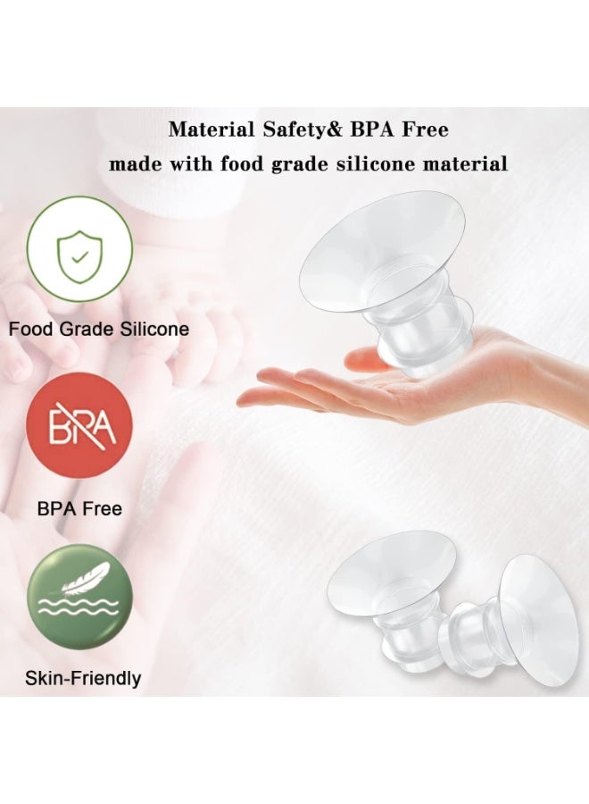 جونيس 3 قطع حلقات تحويل مضخة حليب الثدي - حلقات عملية قابلة للتبديل بمقاسات 17مم، 19مم، 21مم - Image 3