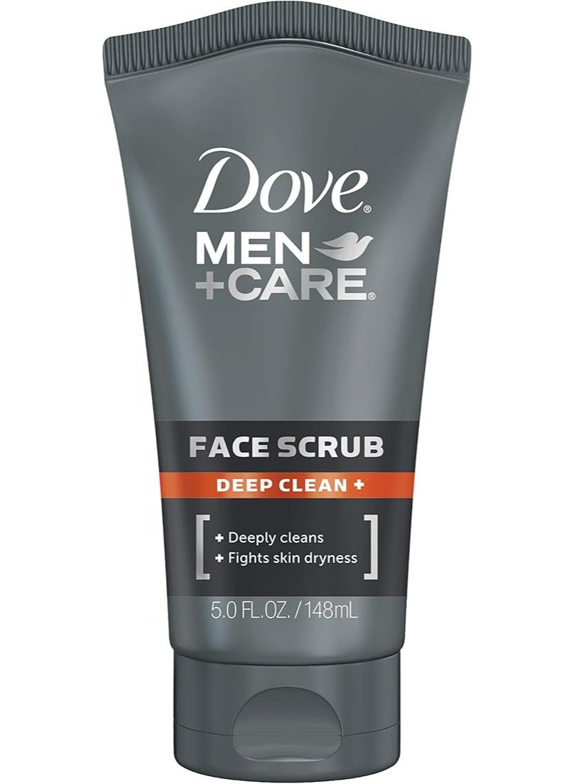 Dove Men+Care Face Scrub, Deep Clean Plus & Fights Skin Dryness 148 ml