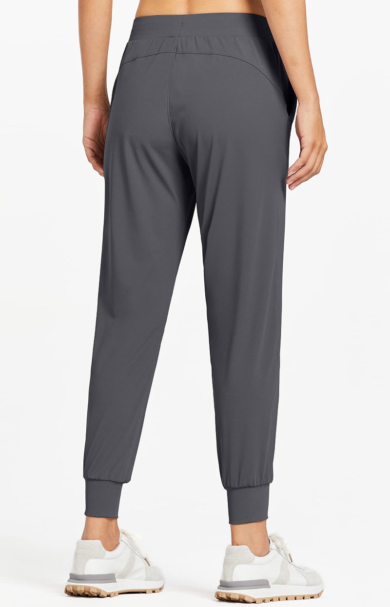 Libin Women's Joggers Pants Athletic Sweatpants with Pockets Running Tapered Casual Dance Pants for Workout,Lounge, Dark Grey M - Image 2