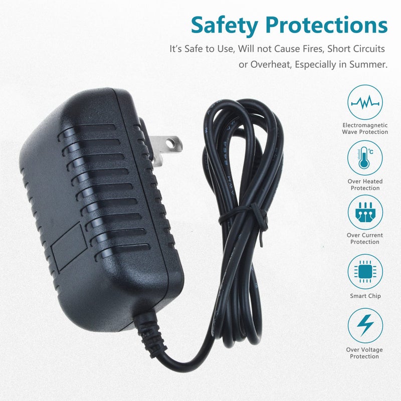 Dysead AC/DC Adapter for Sangean ATS-909X ATS909X PR-D8 PRD8 PR-D5 PRD5 Radio Receiver Power Supply Cord Cable Charger Input: 100-240 VAC 50/60Hz Worldwide Voltage Use Mains PSU - Image 3