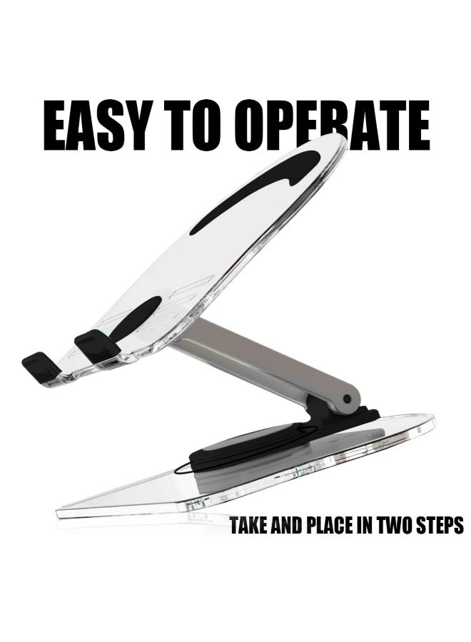 Tablet PC holder 360 degree adjustable rotating desktop holder, foldable tablet PC holder  - Image 2