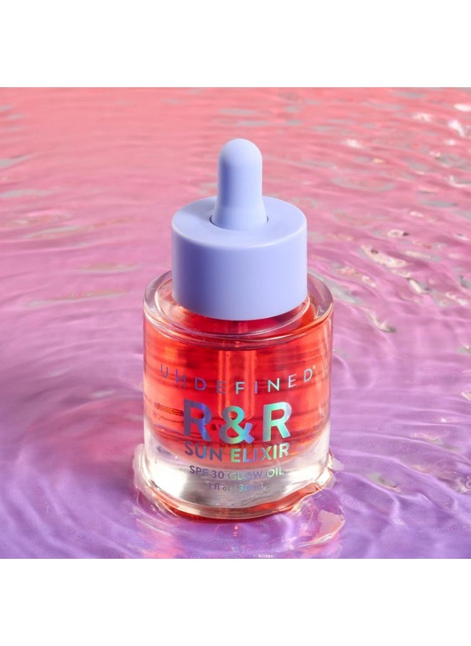 Undefined Beauty R&R Sun Elixir Broad Spectrum Spf 30 Glow Oil Infused With Vitamin C Amla Tsubaki Seed Milk Thistle To Brighten Protect And Nourish Face Oil Hair Oil Scalp Oil Body Oil  - Image 4