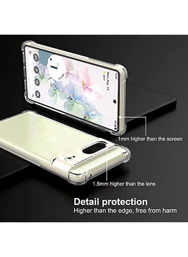 HuHa - for Google Pixel 7 Case, Pixel 7 Phone Case Clear, Scratch Resistant Reinforced Corners TPU Rubber Soft Skin Silicone Protective Case Cover for Google Pixel 7 2022 (Google Pixel 7 2022) - Image 1